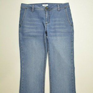 CATO Size 10 Womens BOOTCUT Leg‎ STRETCH Medium Wash Denim MID RISE Blue Jeans